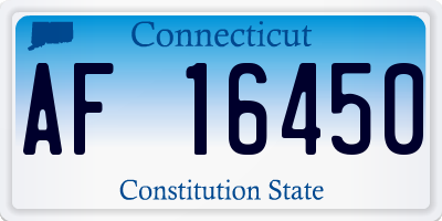 CT license plate AF16450