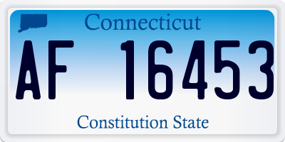 CT license plate AF16453