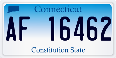 CT license plate AF16462