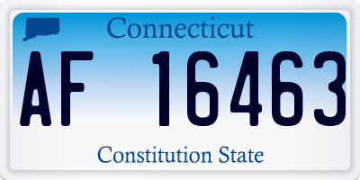 CT license plate AF16463