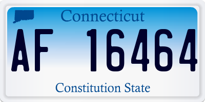 CT license plate AF16464