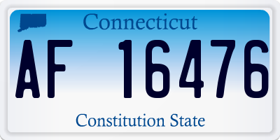 CT license plate AF16476