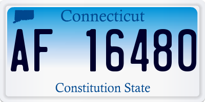 CT license plate AF16480