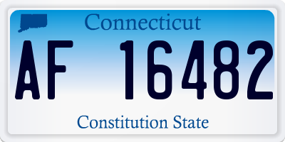 CT license plate AF16482