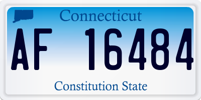 CT license plate AF16484