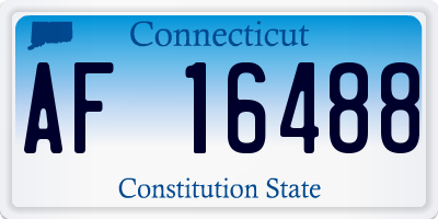 CT license plate AF16488
