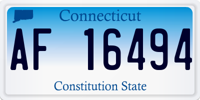 CT license plate AF16494