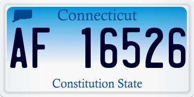 CT license plate AF16526