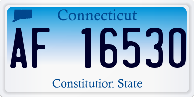 CT license plate AF16530