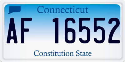 CT license plate AF16552