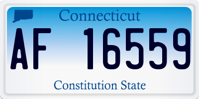 CT license plate AF16559