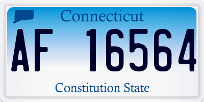 CT license plate AF16564