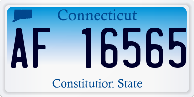 CT license plate AF16565