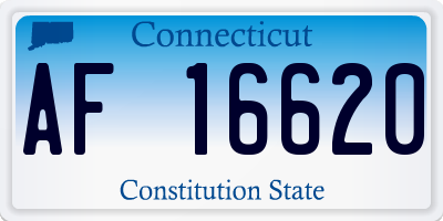 CT license plate AF16620