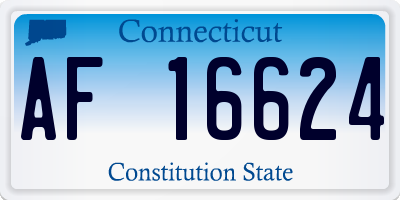 CT license plate AF16624
