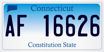 CT license plate AF16626