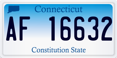 CT license plate AF16632