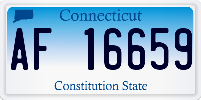 CT license plate AF16659