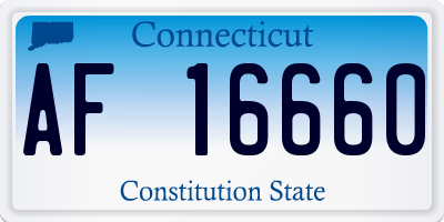 CT license plate AF16660