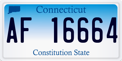 CT license plate AF16664