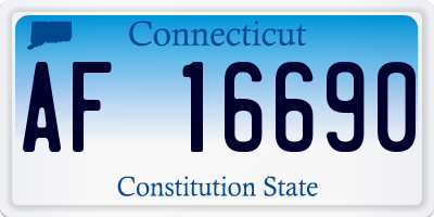 CT license plate AF16690