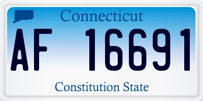 CT license plate AF16691