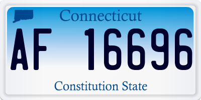 CT license plate AF16696