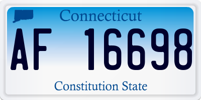 CT license plate AF16698