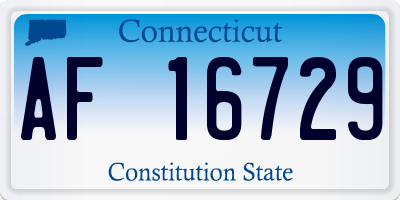 CT license plate AF16729