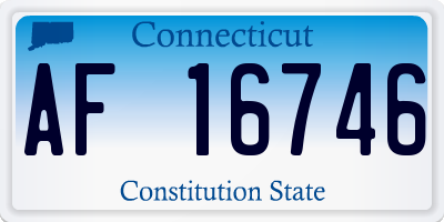 CT license plate AF16746