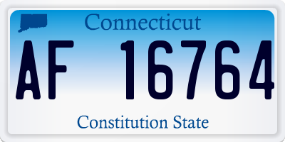 CT license plate AF16764