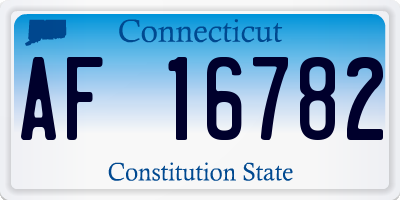 CT license plate AF16782