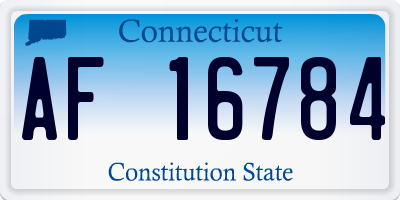 CT license plate AF16784