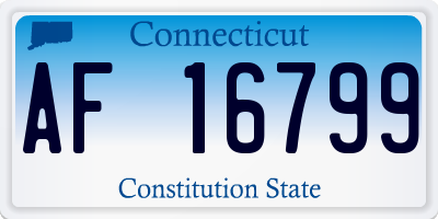 CT license plate AF16799
