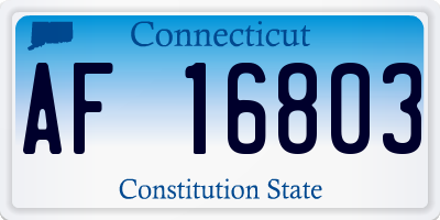 CT license plate AF16803