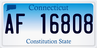 CT license plate AF16808