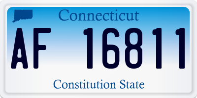 CT license plate AF16811