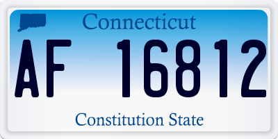 CT license plate AF16812