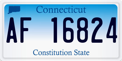 CT license plate AF16824