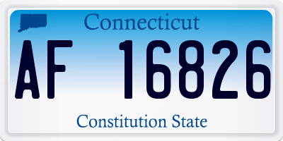 CT license plate AF16826