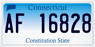 CT license plate AF16828