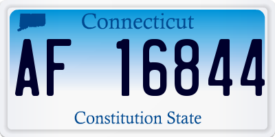 CT license plate AF16844