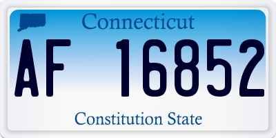 CT license plate AF16852