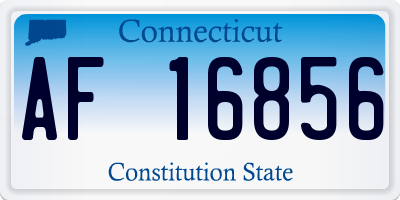 CT license plate AF16856