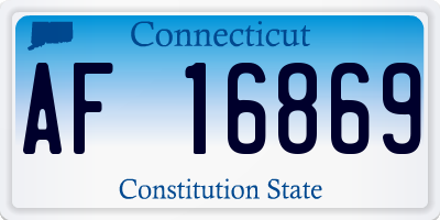 CT license plate AF16869