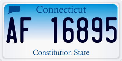CT license plate AF16895