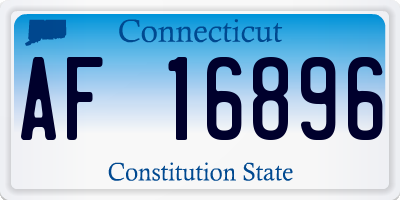 CT license plate AF16896