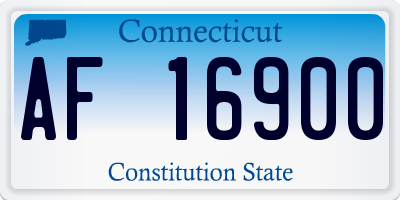 CT license plate AF16900