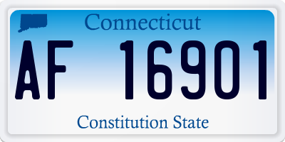 CT license plate AF16901
