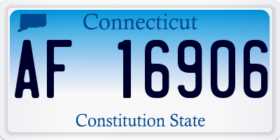 CT license plate AF16906